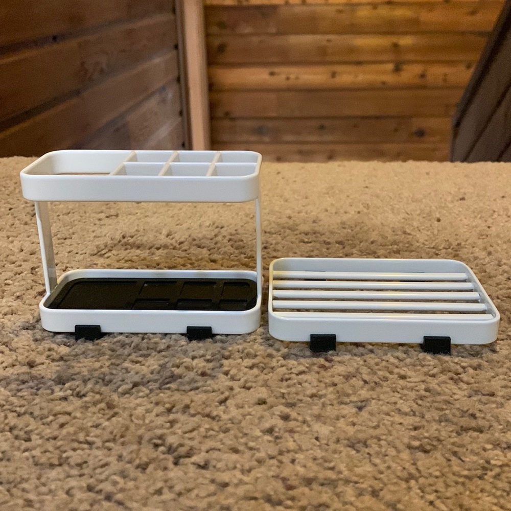 Yamazaki Home Tower Toothbrush Stand and Soap Tray